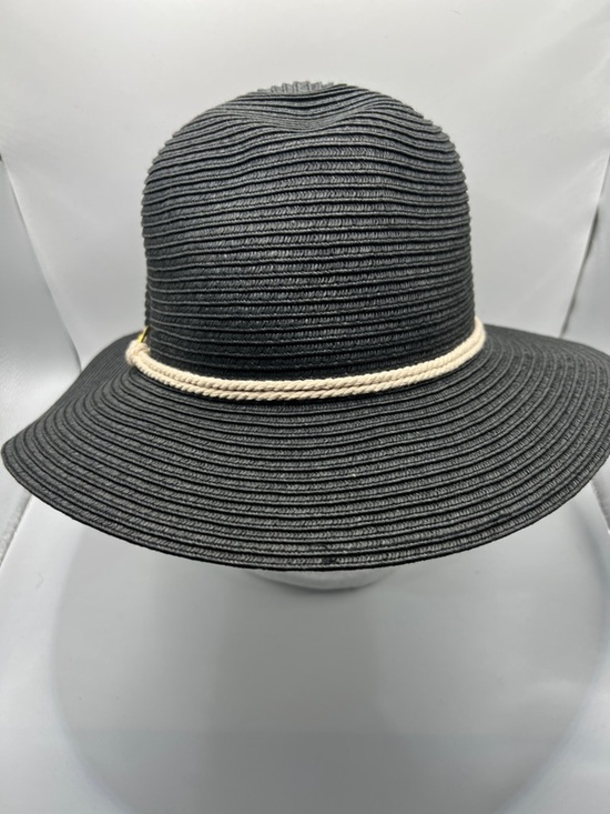 046. John Callanan Black Wide-Brim Sun Hat with Cream Rope Accent main image 8